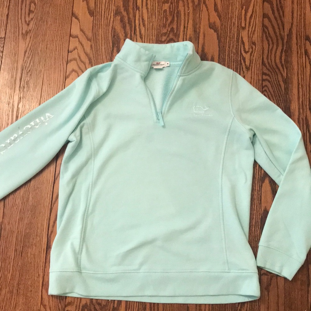 Vineyard Vines Turquoise Half Zip